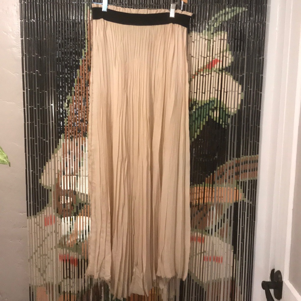 NUDE Silk Maxi Skirt for SALE!